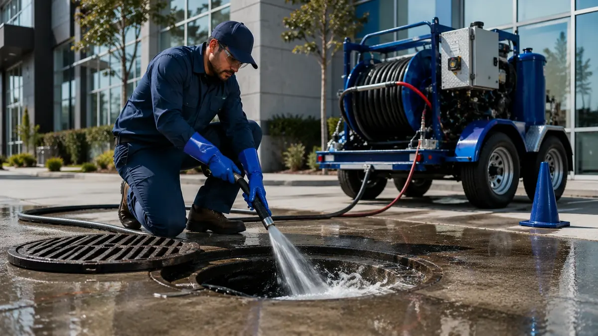 Commercial Hydro Jet Drain Cleaning in San Gabriel
