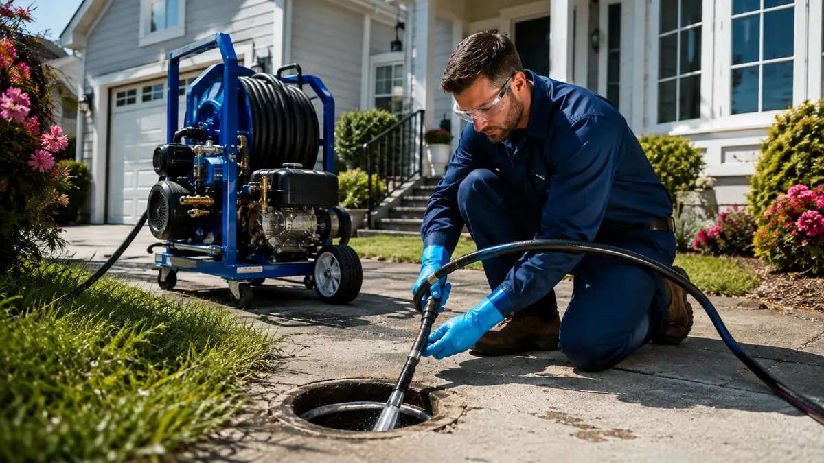 Residential Hydro Jet Drain Cleaning in San Gabriel