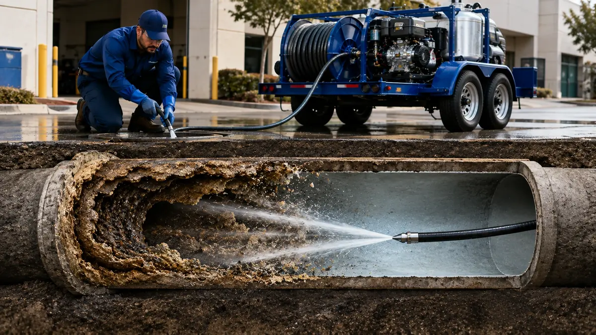 Sewer Pipe Descaling in San Gabriel