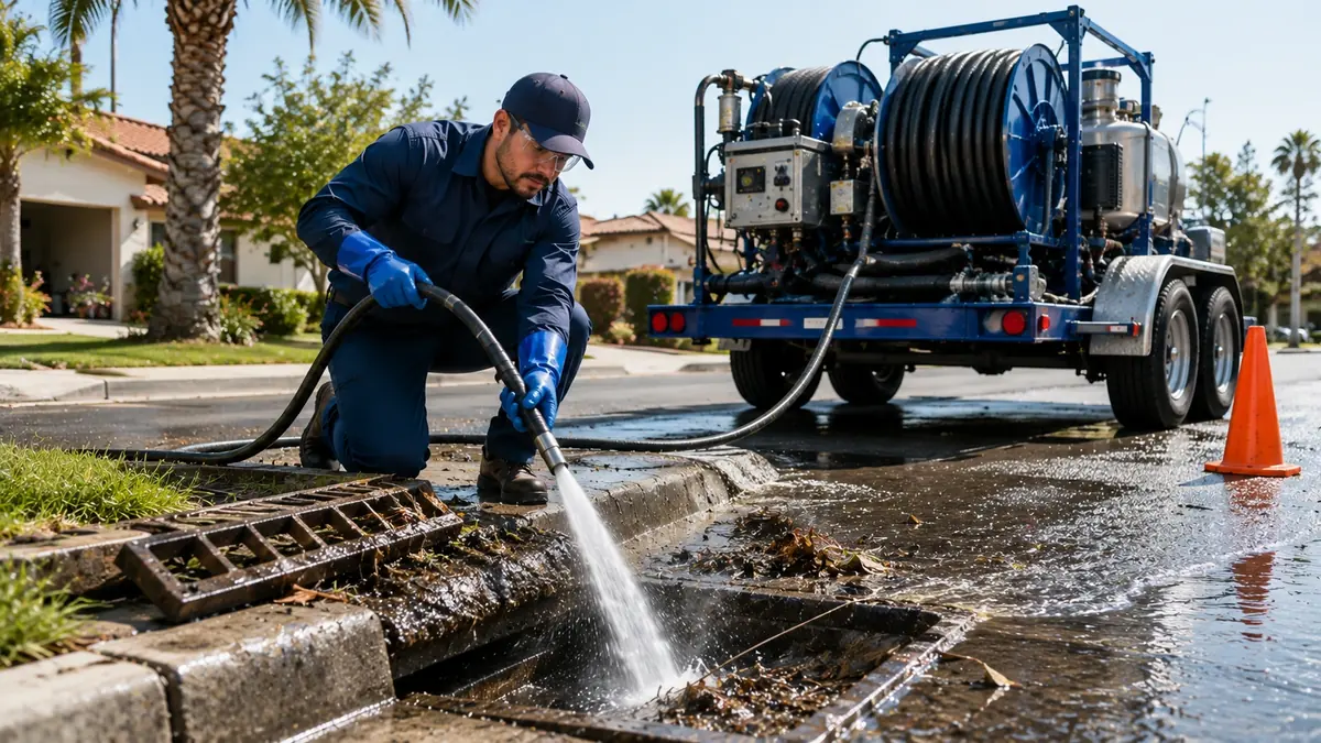 Storm Drain Hydro Jet Cleaning in San Gabriel
